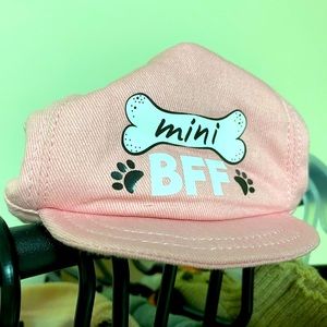 XS/S Dog Pet Hat— Mini BFF Pink